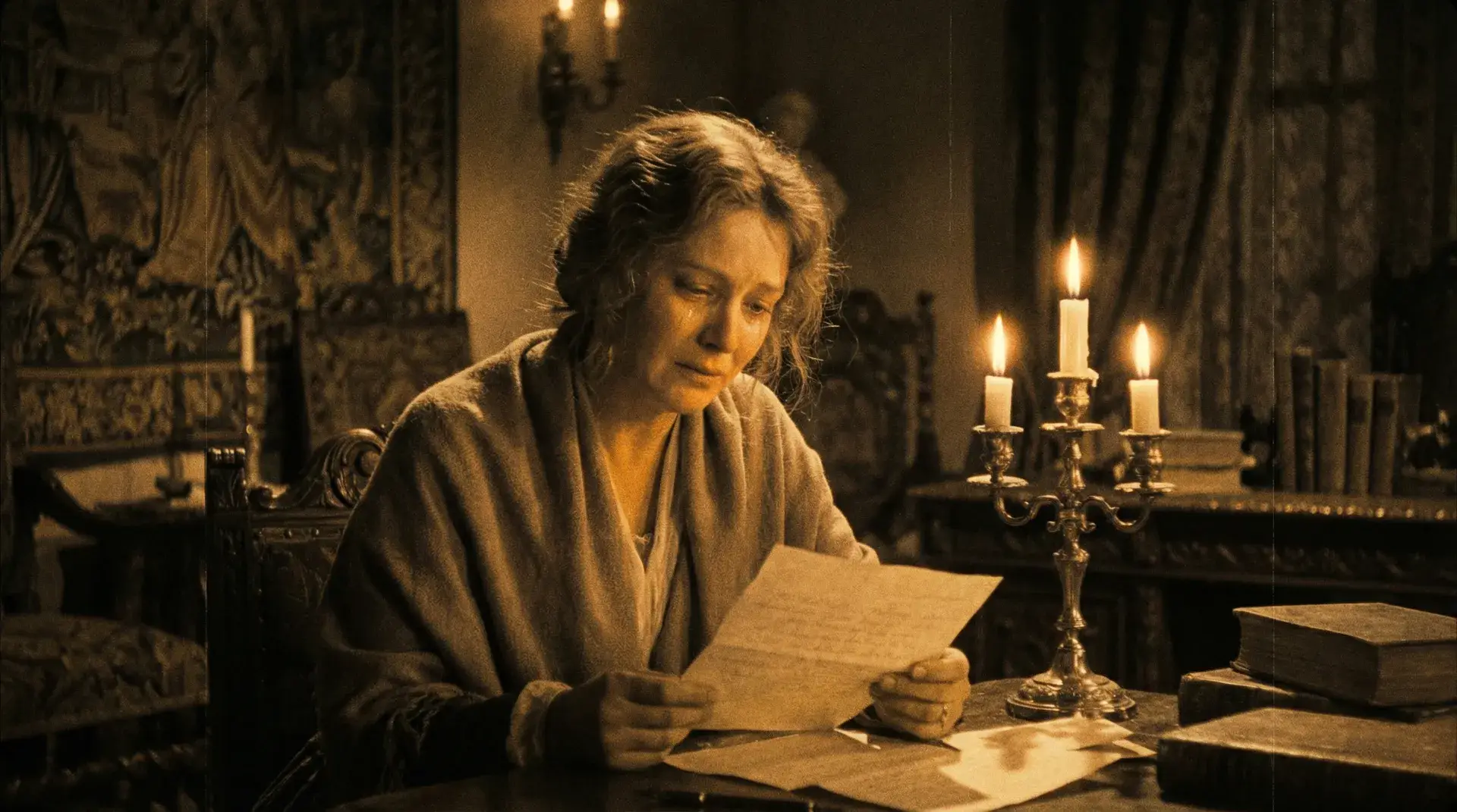 烛光下读信的女人 - 伦理片 经典影片美学解析